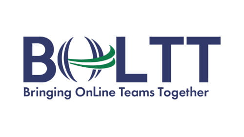 BOLTT event logo with the text 'Bringing Online Teams Together.'