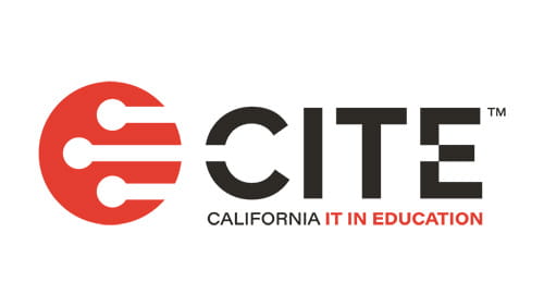Logo of the CITE conference with a focus on California IT in education.
