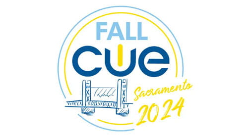 Fall CUE 2024 Sacramento, educational technology conference logo.