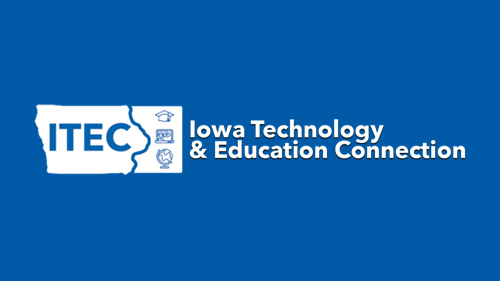 Logo of ITEC: Iowa Technology & Education Connection conference.