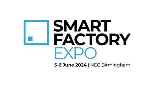 Logo for Smart Factory Expo Europe, scheduled for 5-6 June 2024 at NEC Birmingham.