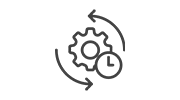 Cog and Clock Icon