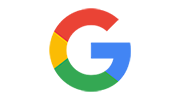 Icon of the Google logo composed of overlapping colored layers in red, yellow, green, and blue.