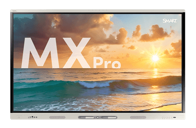 Front view of a SMART Board MX Pro V4 interactive display